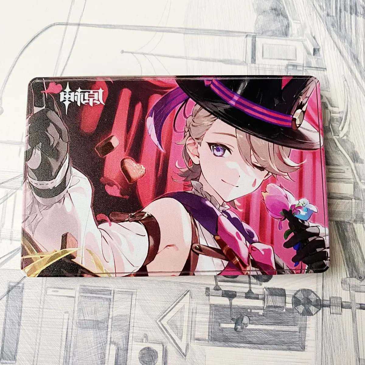 Аниме игра Merch Lyney белый день сыпучий песок маджонг индивидуальные акриловые