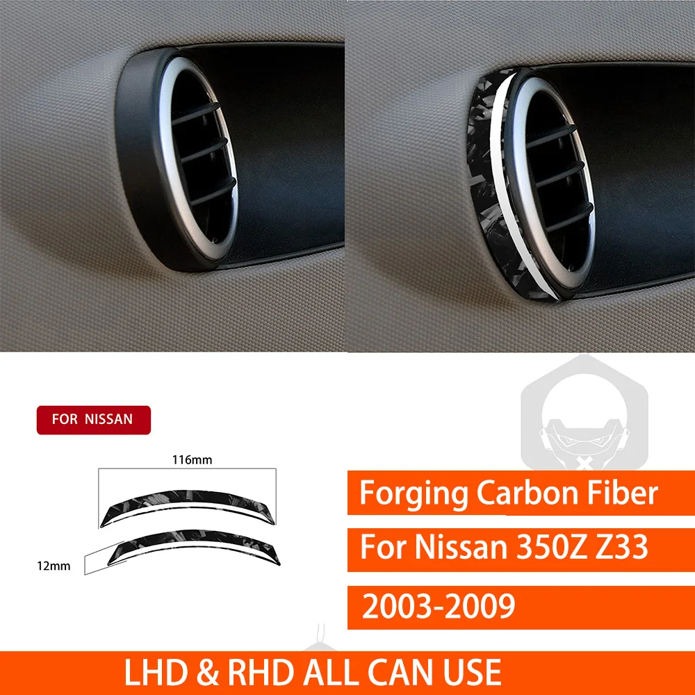 

Полный комплект наклеек из углеродного волокна для Nissan 350Z Z33 2003 2004 2005 2006 2007 2008 2009, аксессуары для интерьера автомобиля