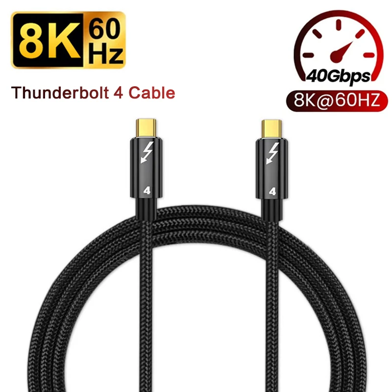 

USB-кабель Thunderbolt 4, 40 Гбит/с, 100 Вт, 8 к