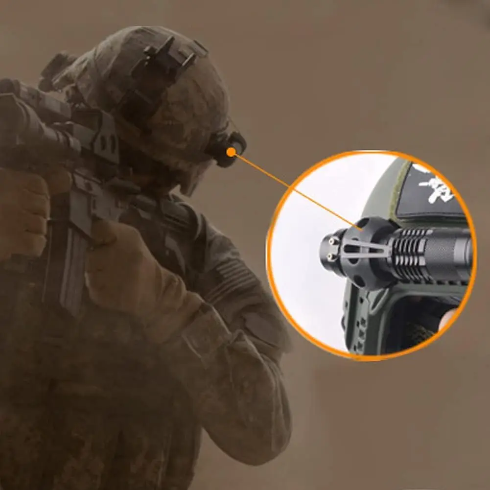 Тактический шлем BOOIU зажим для фонарика быстросъемное крепление на 360 градусов