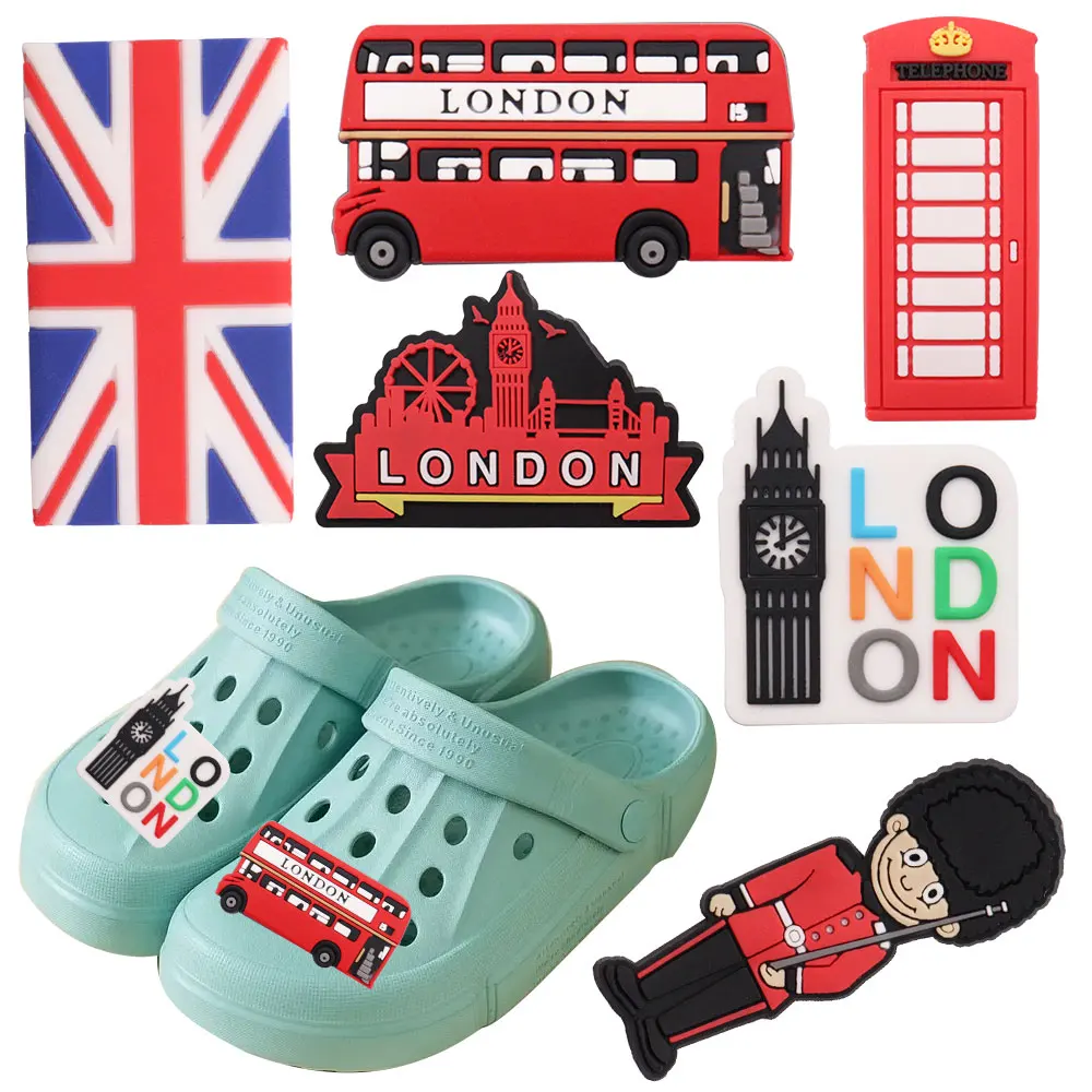 

Оптовая продажа, 50 шт., подвески для обуви из ПВХ, большие размеры, защита автобуса, национальный стандарт, подходят для Croc Jibz, подарок на Рождество для детей