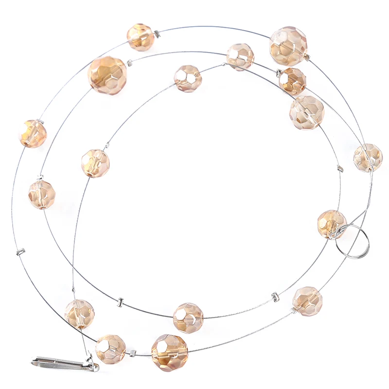 Акриловые бусины 1 м 10-15 мм свадебные хрустальные занавески для дома цепочка