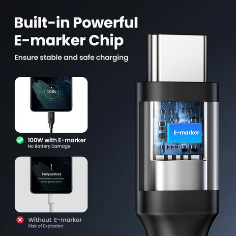 UGREEN USB C кабель 100 Вт для iPhone 15 MacBook Pro для Samsung Galaxy A52s кабель для быстрой зарядки 5A E-marker чип USB Type C кабель