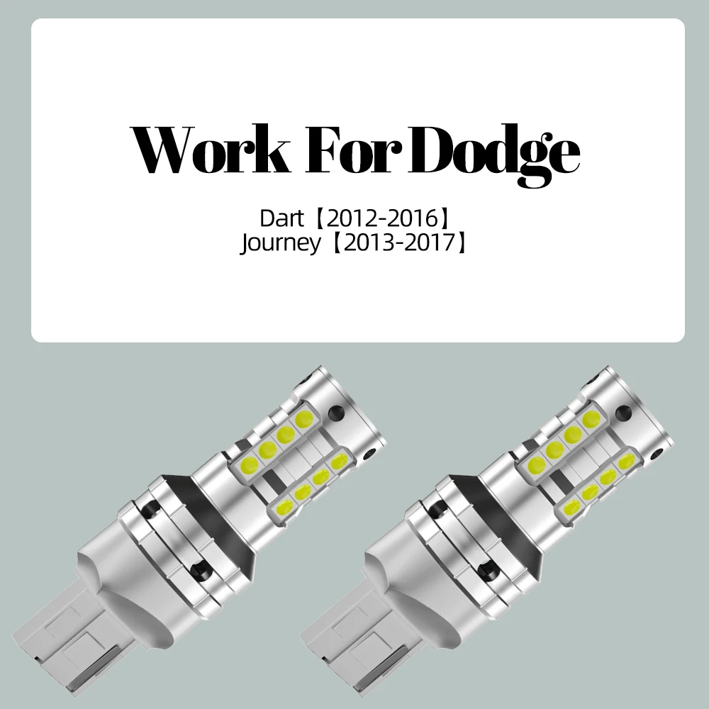2 Упаковки Светодиодных Задних Фонарей Заднего Хода W21w 7440 T20 Canbus Без Ошибок
