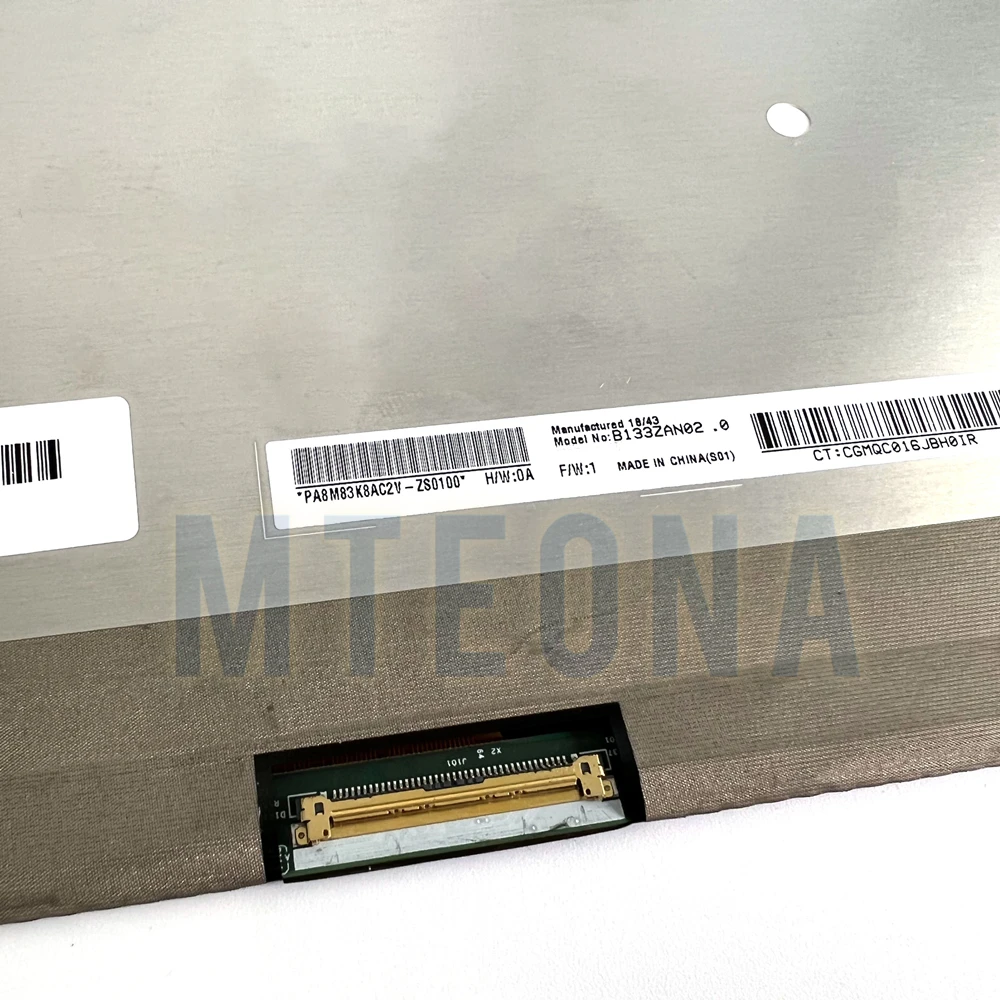 ЖК-экран B133ZAN02.0 для ноутбука 13 3 дюйма 4K IPS UHD 3840*2160 EDP 40 контактов 100% sRGB 60 Гц замена HP