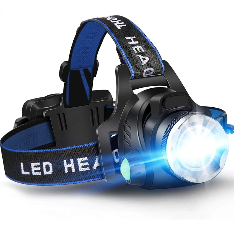 

Powerful T6 LED Headlamp USB DC Charging Headlight Waterproof Zoomable Head Lamp 18650 Battery LED Head Flashlight for Camping