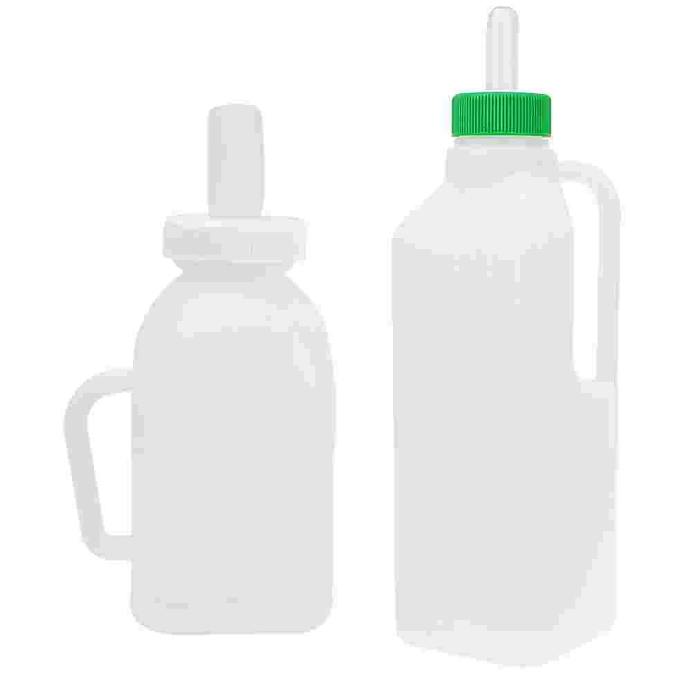 

2Pcs Portable Goat Bottles Professional Calf Bottles Plastic Nursing Bottles Calf Accessory