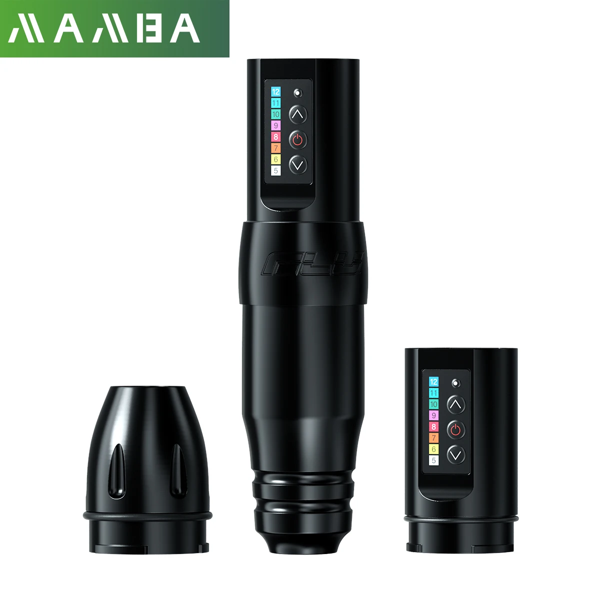 MAMBA Wireless Tattoo Machine Kit Coreless Motor 2400mAh Battery Power SMP RotaryTattoo Pen Set with 28MM Grip 3.5MM Stroke