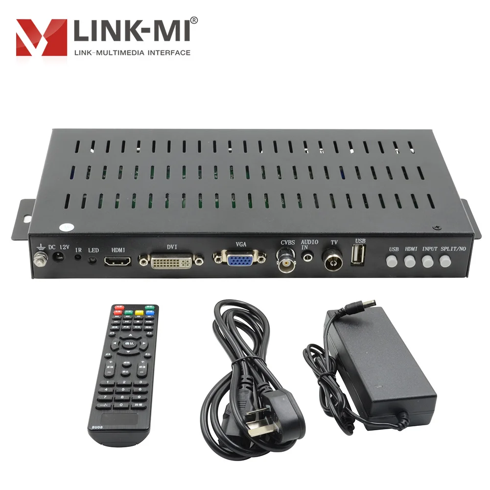Вертикальный настенный видеоконтроллер LINK-MI 1x4, 2x2, 1x2, 1x3, 2x1, Автоматическое вращение на 90 градусов для вертикальных дисплеев, входы HDMI, VGA, AV, ... (art.: 3920bf397383f) - 3920bf397383f