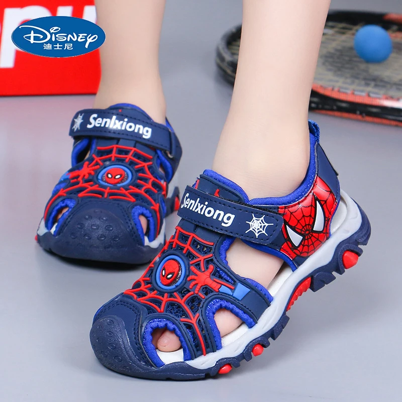 

Spiderman Boys Sandals Disney Marvel Summer Kids Beach Shoes Baby Cartoon Soft Toddler Sandals Outdoor Gifts