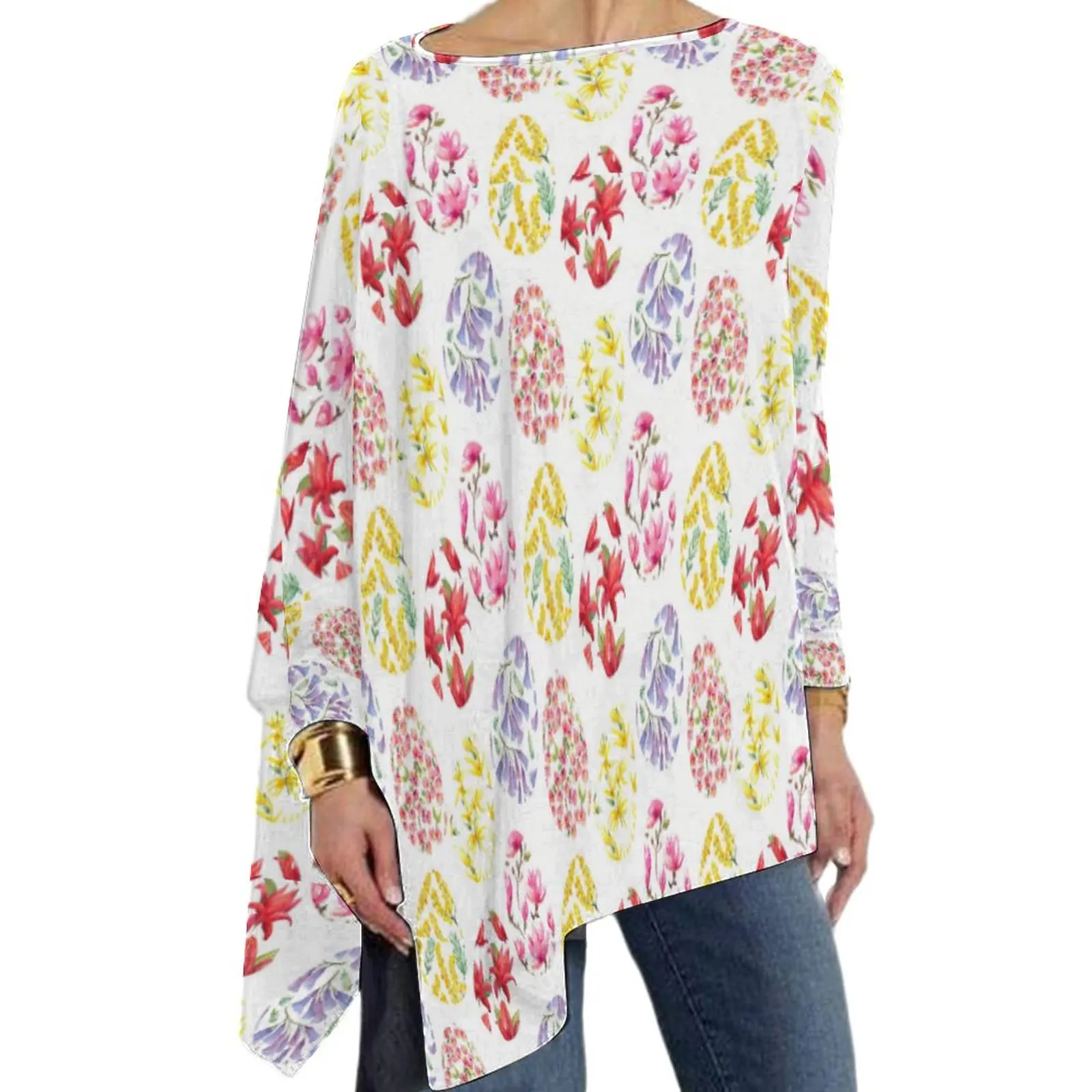 

Пасхальные футболки с рисунком цветов и яиц