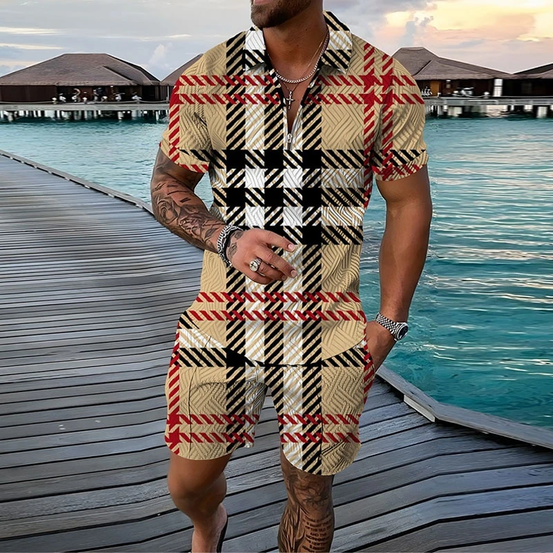 

Men POLO Suit, Outdoor Wear, Comfortable Material, Summer Sports Suit, Casual Style, Soft Fabric