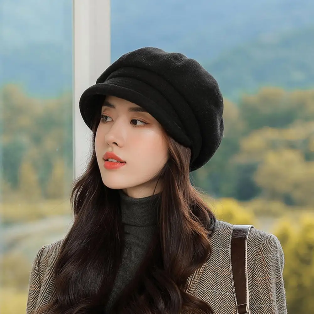 

Stylish Retro Artist Women Beret Women Winter Hat Decorative Keep Warm