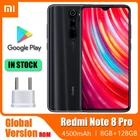 Оригинальный телефон Xiaomi Redmi Note 8 Pro смартфон 6 ГБ ОЗУ 128 Гб ПЗУ Android сотовый телефон Глобальная Версия Мобильный телефон