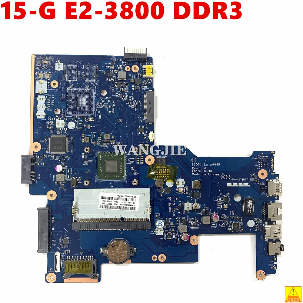 749659-501 749659-601 749659-001 752878-501 For HP PAVILION 15-G Laptop Motherboard ZSO51 LA-A996P With E2-3800 DDR3