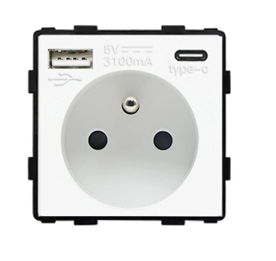 

Bingoelec настенный выключатель с розеткой USB Type-C