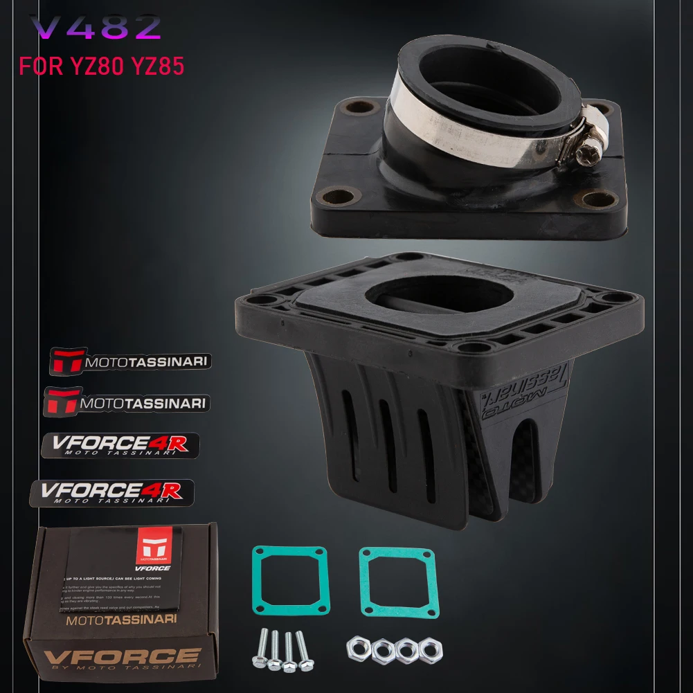 

For YAMAHA YZ 85 YZ 80 1993-2020 RX KING Box Motorcycle Carbon Fiber VForce 4 Reed Valve With Intake Manifold