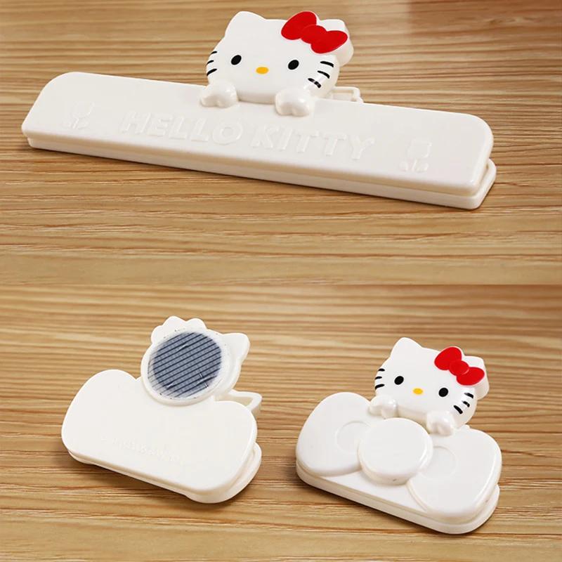 

Kawaii Hello Kitty лук большой зажим влагостойкий пищевой консерватор аниме KT Cat герметичный зажим магнит для увлечения еды