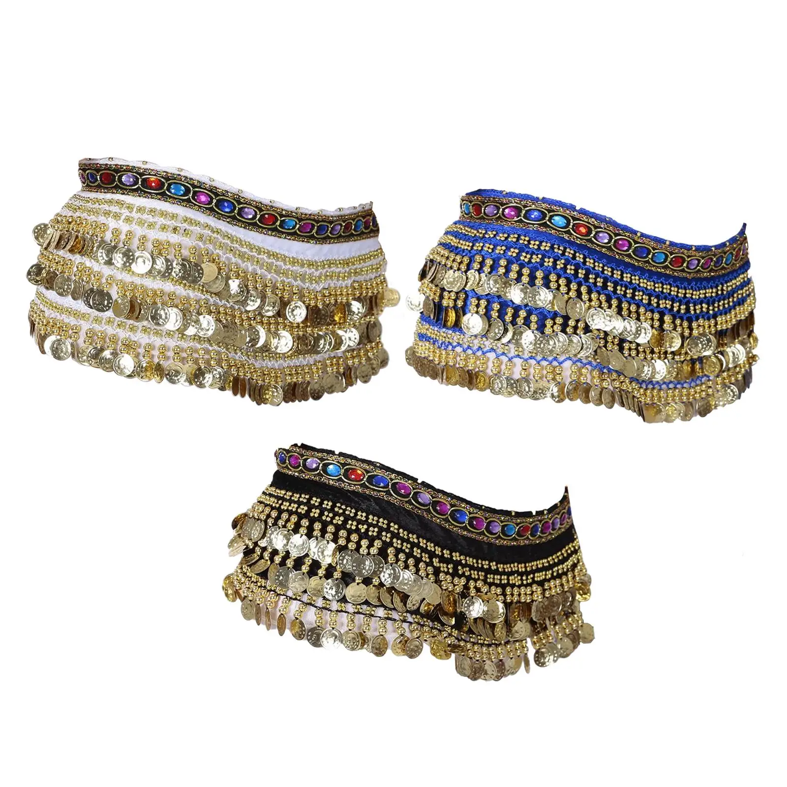 Хип-шарф для танца живота с блестками и кисточками мероприятий по латинским