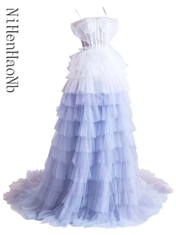 

Quinceanera Dresses Ruffles Spaghetti Strap Prom Gowns Formal Dress Vestidos 15 Años