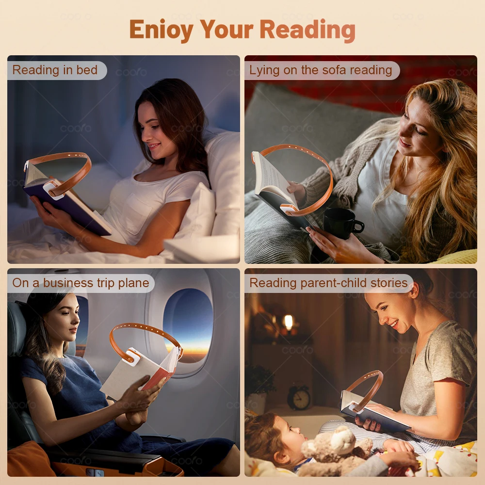 Уникальная лампа для планшета Coolo с USB-аккумулятором регулируемая яркость 9