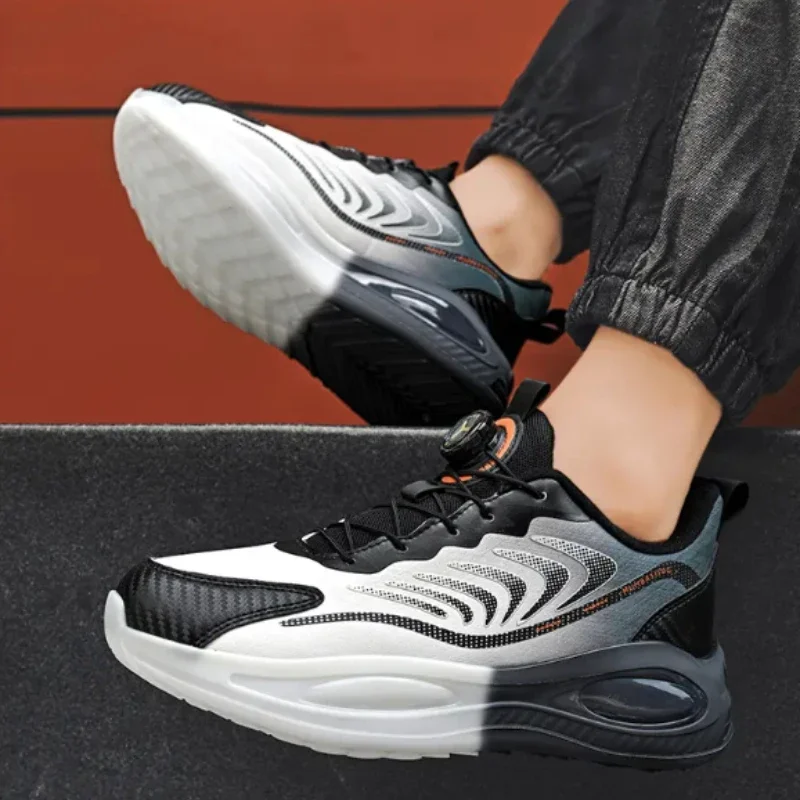 Мужские кожаные кроссовки Повседневная модная обувь для ходьбы и бега роскошные