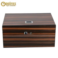 cedar wood cigar moisturizing box with fingerprint lock box