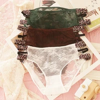 sexy lace panties womens underwear panty low waist hollow out comfort briefs fashion leopard underwear female lingerie