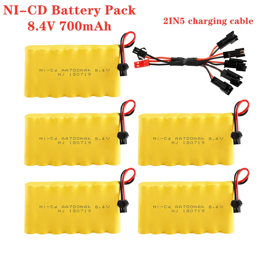 8 4 в 700 мАч Ni-Cd AA перезаряжаемый аккумулятор для радиоуправляемой машинки лодки