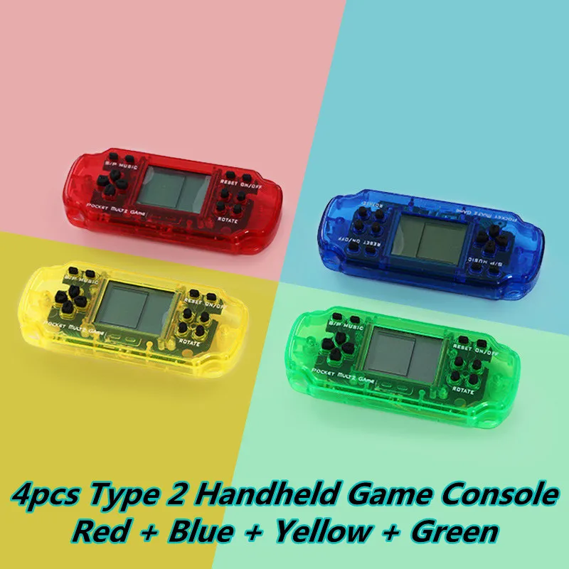 

1/4/8pcs Portable Mini Retro Classic Electronic Game Console Built-in 26 Games Video Handheld Gamepad for Christma New Year Gift