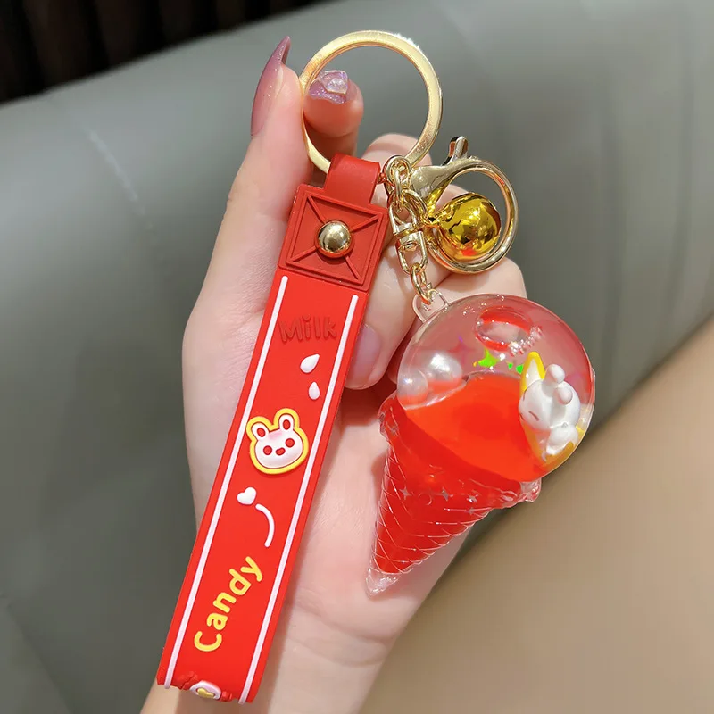 Новинка красное заполненное масло плавающий кролик жидкость подвеска для