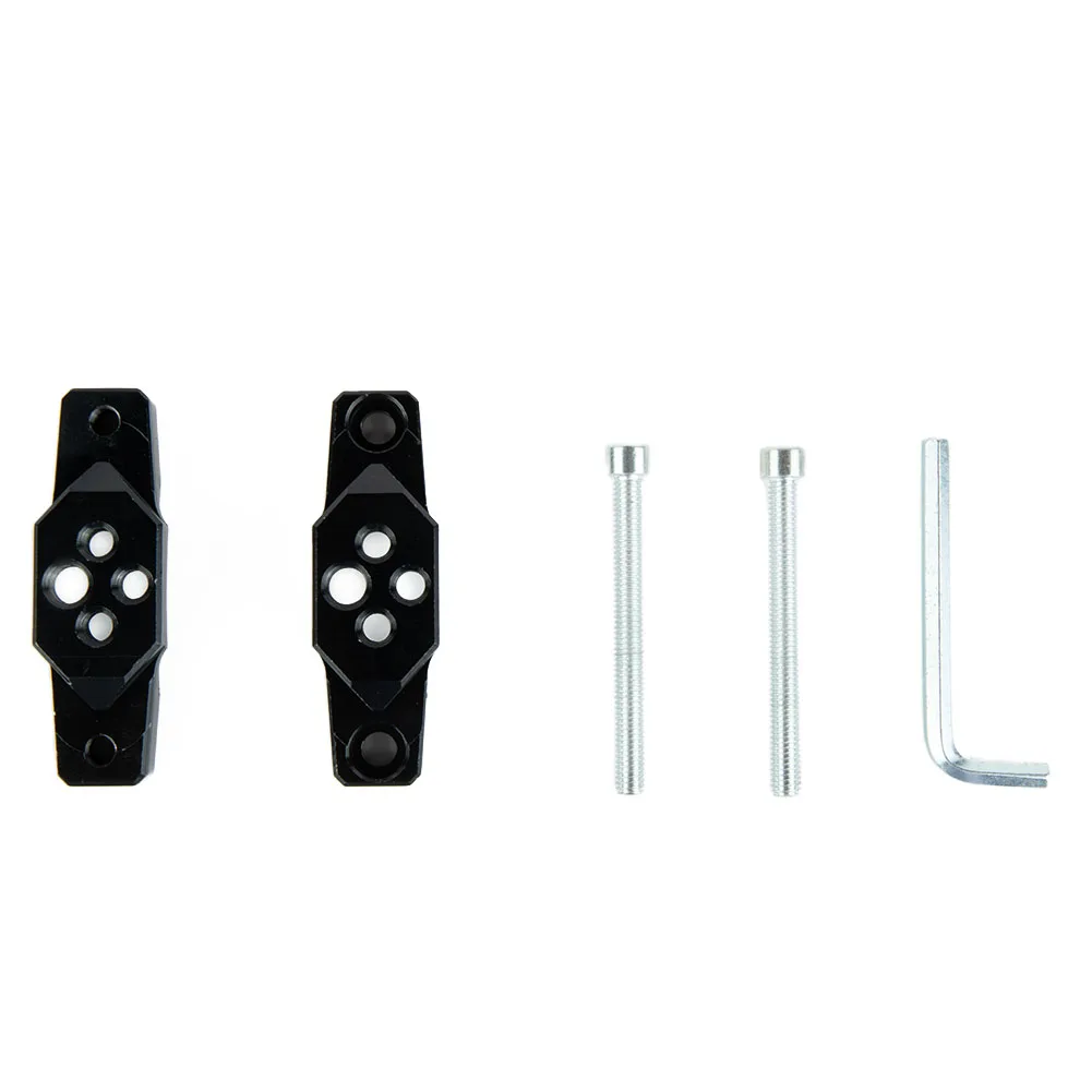 

Part Bracket Fog Light For LED Spot Handlebar Motorcycle 17-54mm Accessories Aluminum Alloy Black Bumper Mount