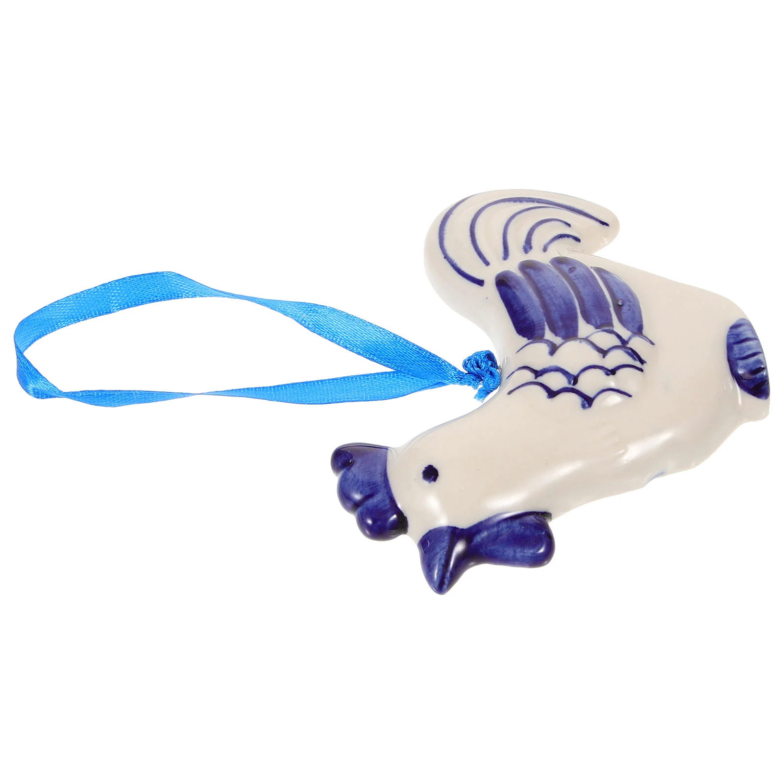 

Blue White Porcelain Child Kids Playset Ceramics Car Mirror Accessories Hanging