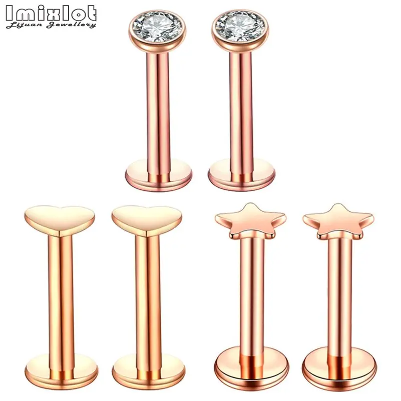 Пирсинг для губ из нержавеющей стали 2 шт.