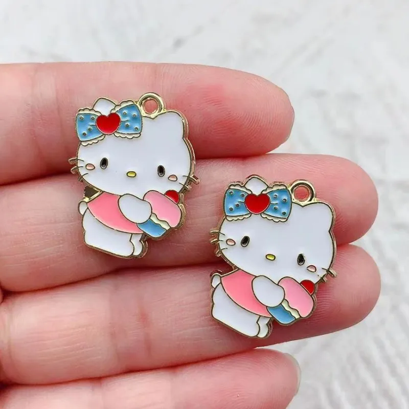 10 шт. серьги-подвески Hello Kitty