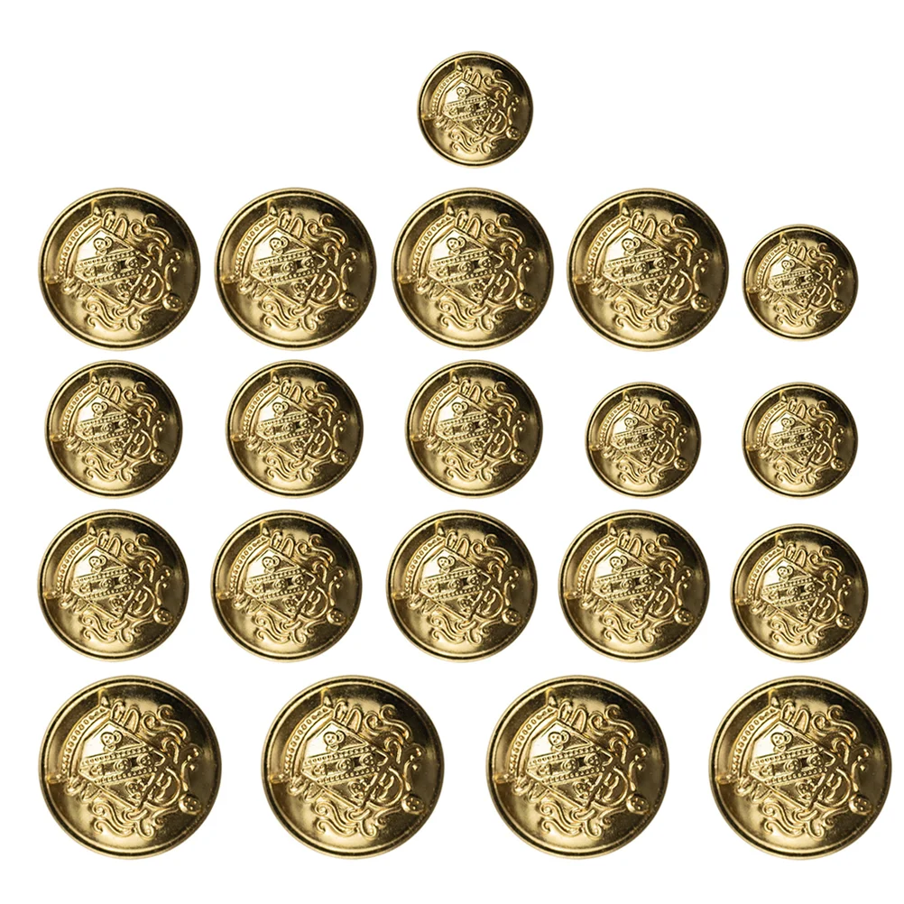 

50 Pcs Vintage Clothing Buttons DIY Metal Decorative Buckle Brass Clothes Snaps