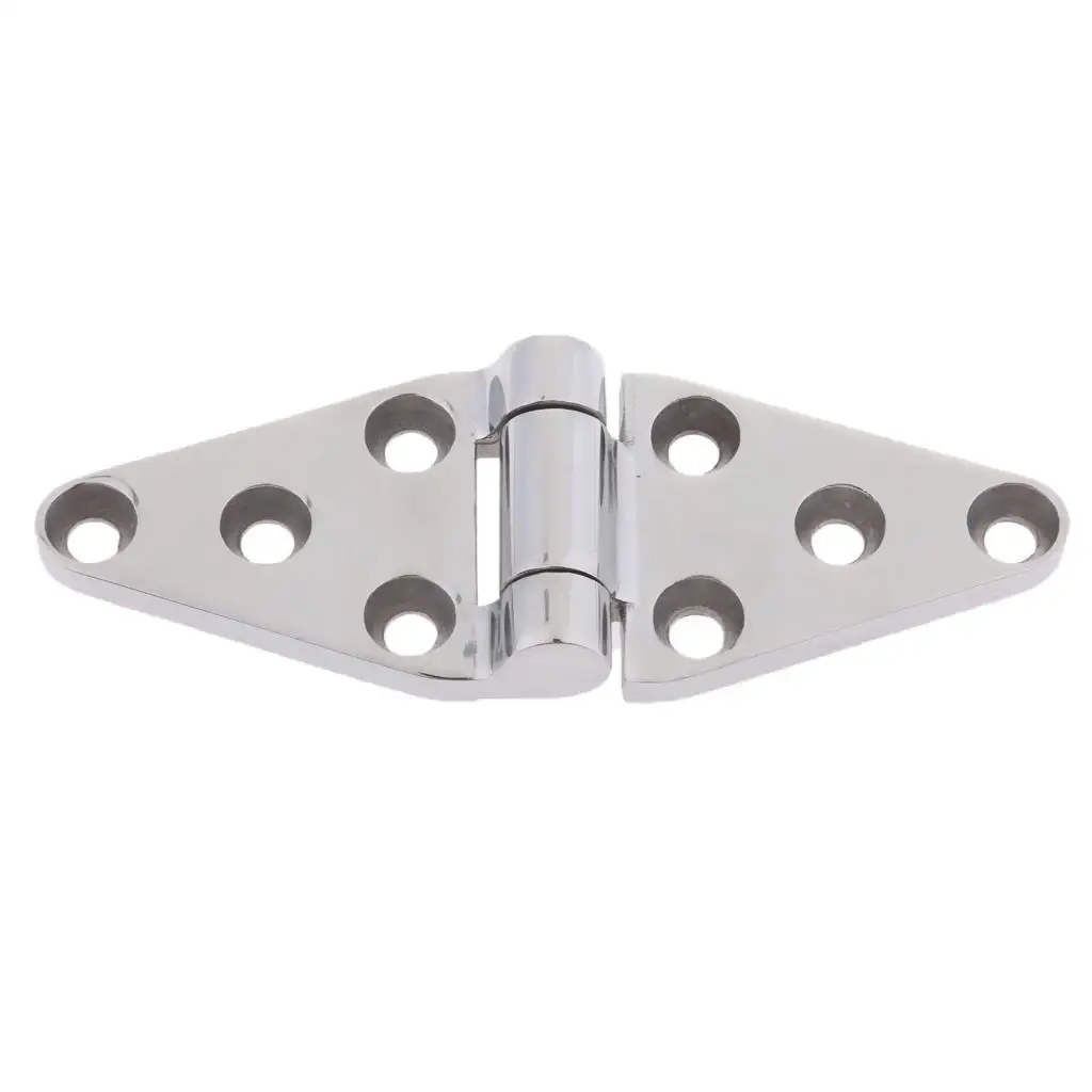 

304 Stainless Steel Mirror Polished 8 Holes Door Hinge for Boat