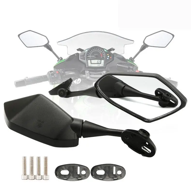 

1 пара мотоциклетных зеркал заднего вида с поворотом на 360 градусов, зеркала заднего вида s для скутера, мотокросса, электрического велосипед...
