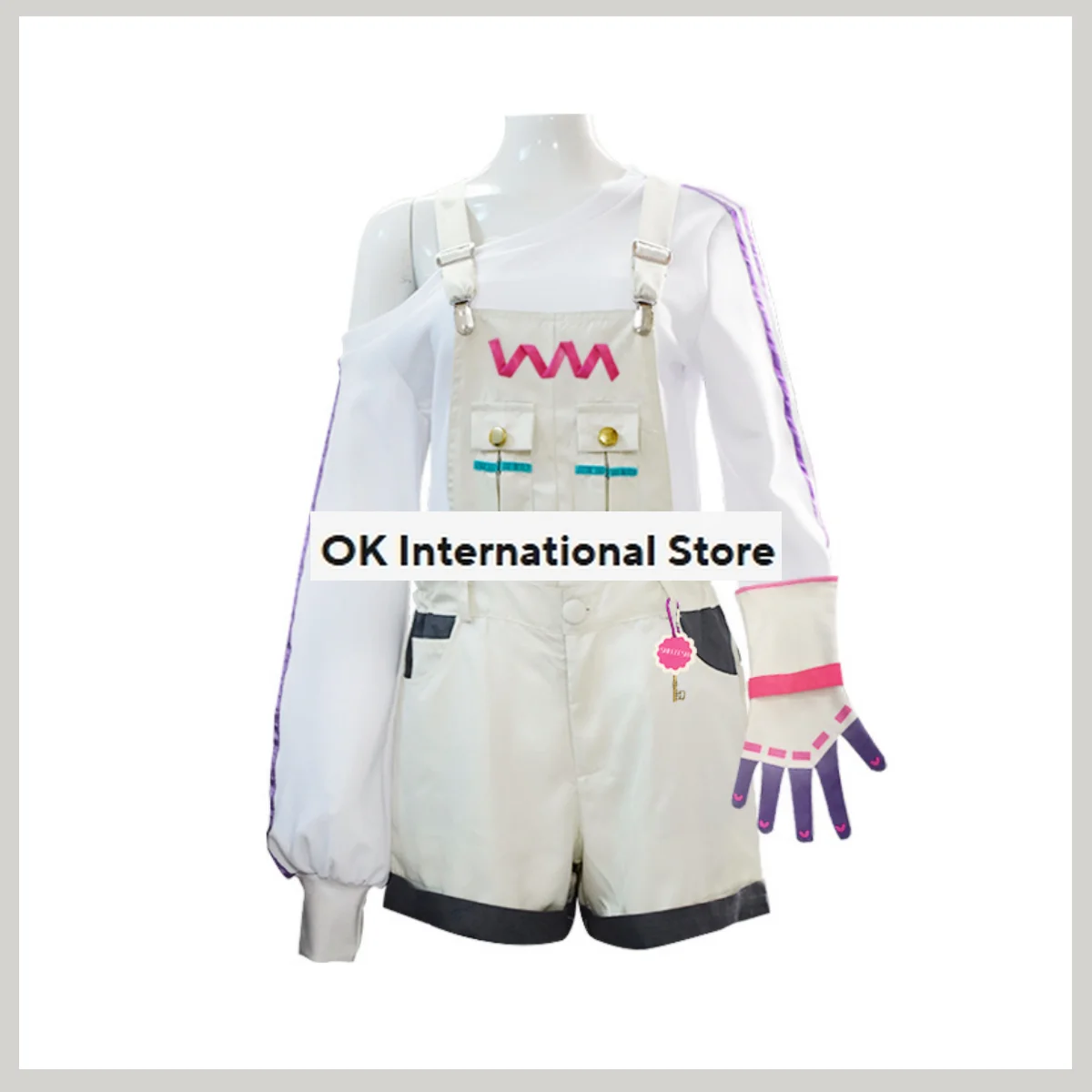 Женский костюм для косплея из аниме NNIJISANJI EN Elira Pendora легкие комбинезоны футболка