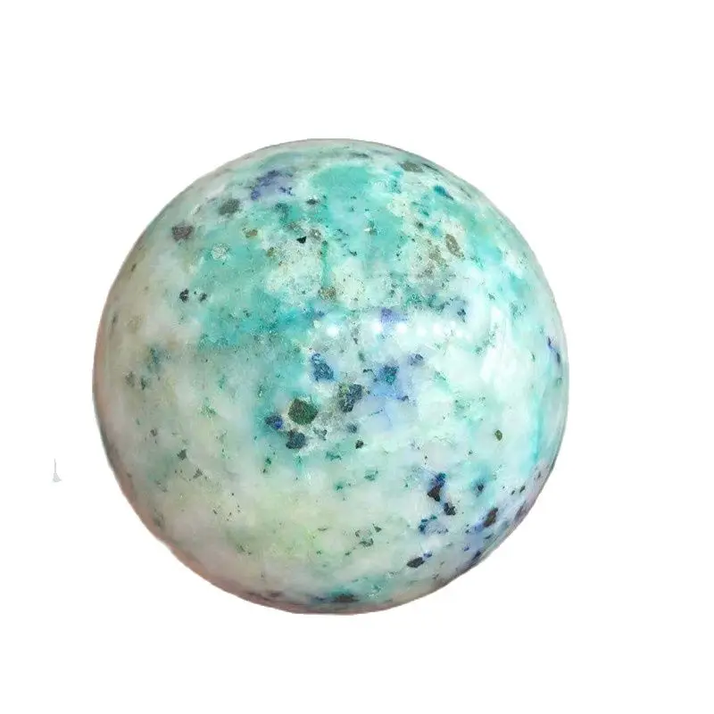 

Natural Crystal Ball Polished Natural Quartz Green White Phoenix Stone Crystal Ball Decoration Healing Aura