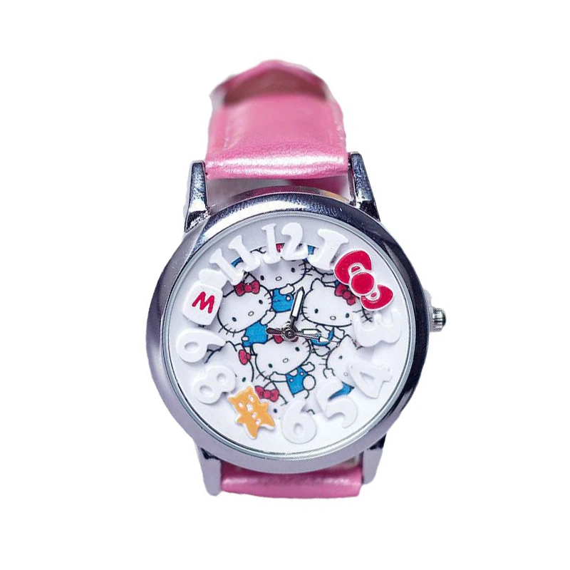 

Kawaii Sanrio Watch Cute Cartoon Anime Figures Hello Kitty Girl Watch Fashion Student Children's Watch Christmas Birthday Gift