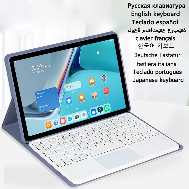 

Чехол для Lenovo Tab M10 FHD Plus, 10,3 дюйма, чехол с клавиатурой TB-X606F X606X для Lenovo Tab M10 Plus Magic, чехол для клавиатуры с сенсорной панелью