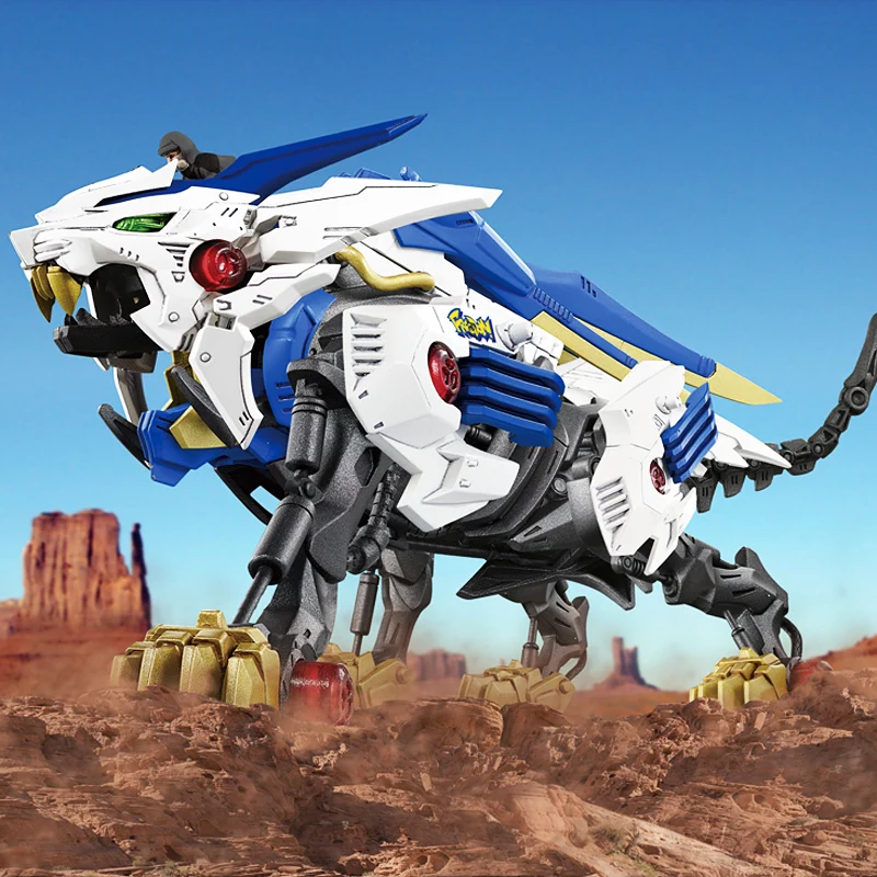 

Zoids Wild Mechanical Animal Long Tooth Lion Gill Dragon Dinosaur Electric Assembly Steel Soldier Boy anime figures Model Toy