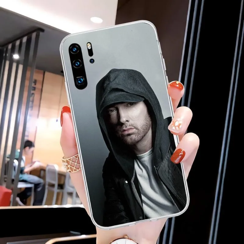 Крутой чехол для телефона Rapper Eminem Huawei P20 P40 Lite P30 Pro P Smart 2019 Nova 3e 6 Se силиконовый
