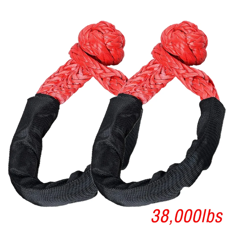 Soft Shackle 4x4 Recovery Off Road Winch Rope Synthetic Dynamic Cable Heavy Duty Shackles Car Tow Strap Trailer Accessories ATV