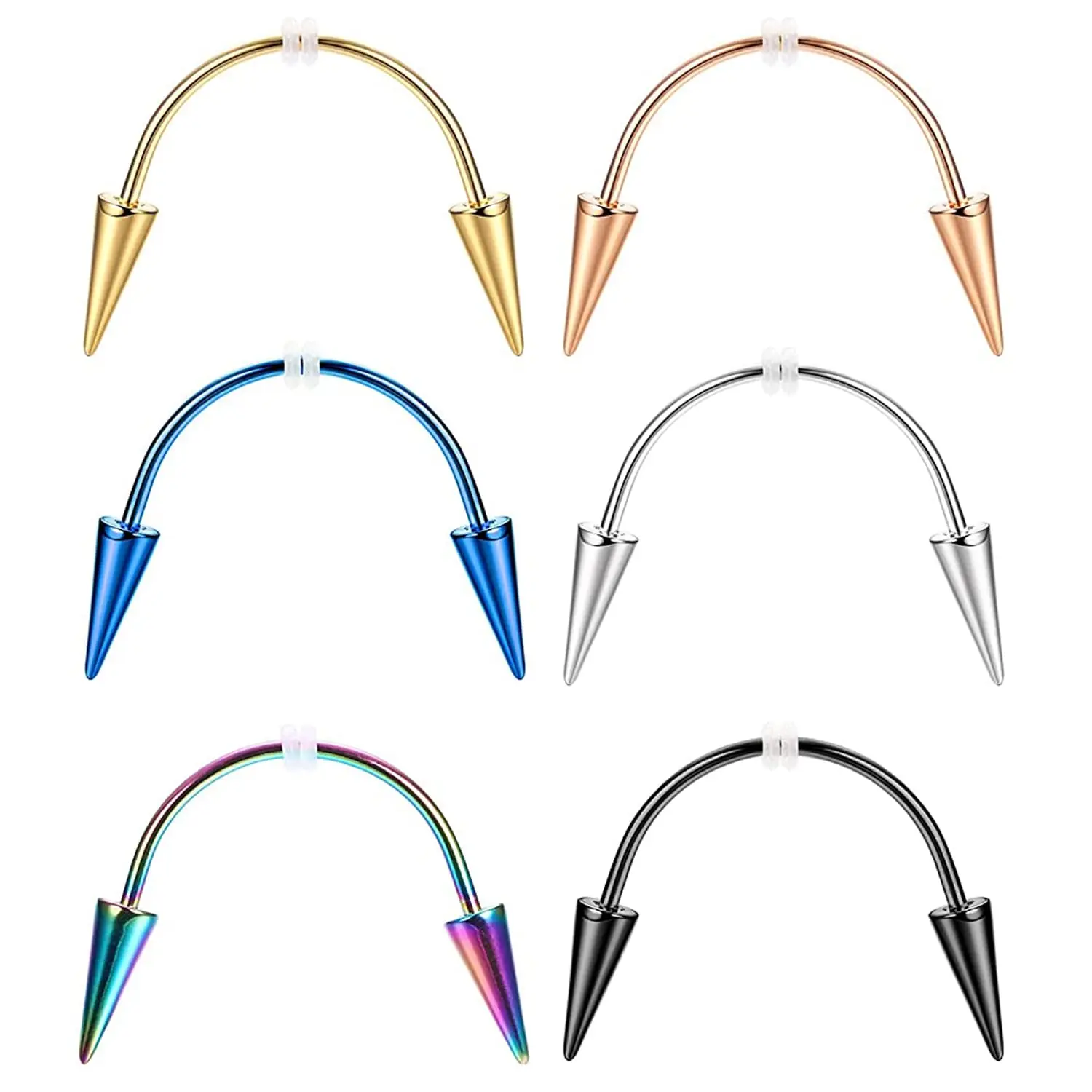 

Кольца вампирские из хирургической нержавеющей стали, 6 шт.