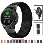 Ремешок нейлоновый для Garmin Fenix 6 6X Pro Fenix 5 5X plus 3 3HR Forerunner 935 945 D2 Bravo быстросъемный браслет для смарт-часов, 22 мм 26 мм