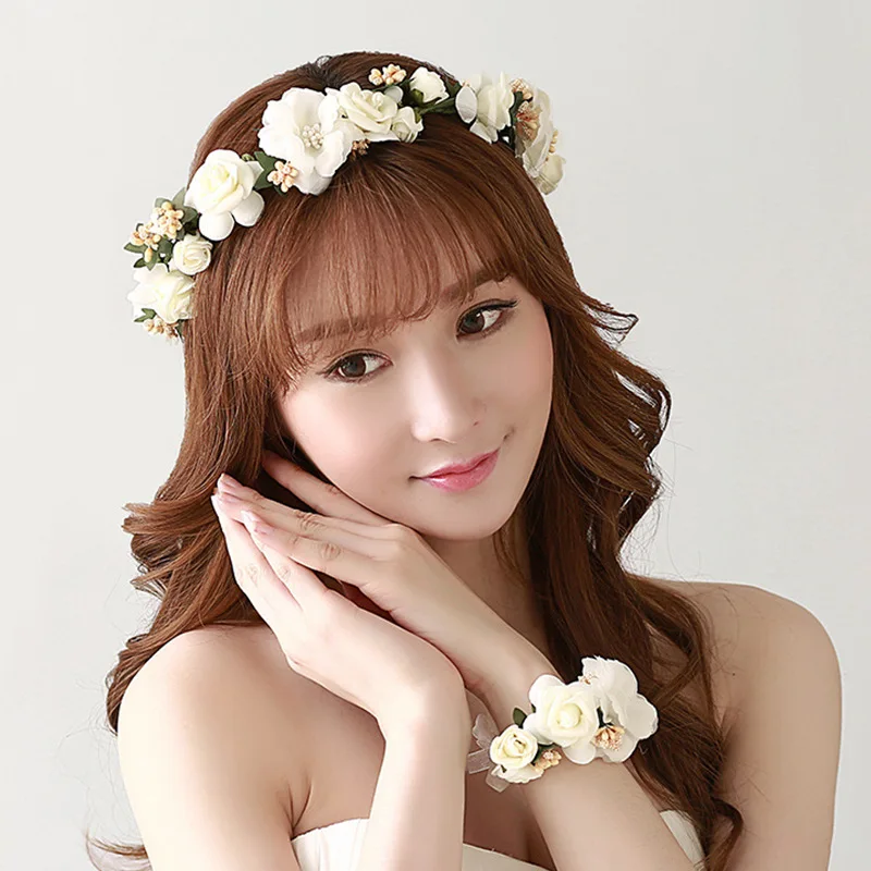 Цветной венок с кристаллами