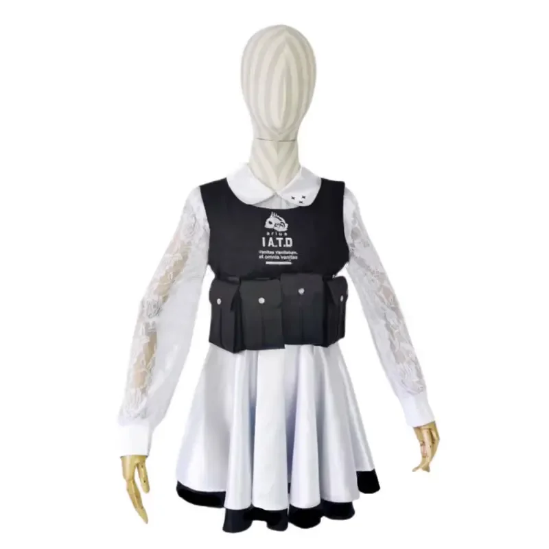 Синий архив Косплей Костюм Аниме Женщины Мужчины Hakari Atsuko пальто жилет платье