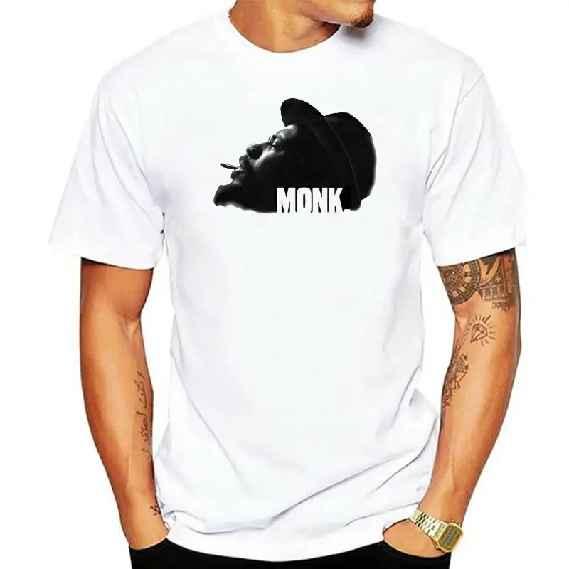 

THELONIOUS MONK «сигарета», черная облегающая футболка, новая официальная Мужская футболка бордового цвета для взрослых